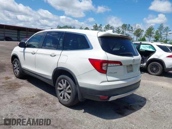 2019 Honda Pilot EX-L with VIN 5FNYF5H42KB026108, listed as a IAAI auction lot 42387593 with 112,556 mi miles and . Bid and sale history available at DreamBid. Image 3.
