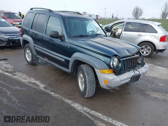 2005 Jeep Liberty Sport with VIN 1J4GL48K15W631101, listed as a IAAI auction lot 41217588 with 168,378 mi miles. Bid and sale history available at carsss.com. Image 1.