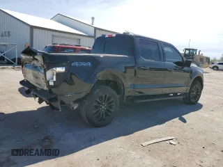 2024 Ford F-150 XLT with VIN 1FTFW3LDXRFB56503, listed as a Copart auction lot 52532365 with 2,264 mi miles and Salvage Title. Bid and sale history available at carsss.com. Image 3.
