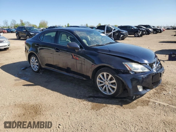 2008 Lexus IS 250 with VIN JTHCK262385019893, listed as a Copart auction lot 55444735 with 118,791 mi miles and Salvage title. Bid and sale history available at DreamBid. Image 4.