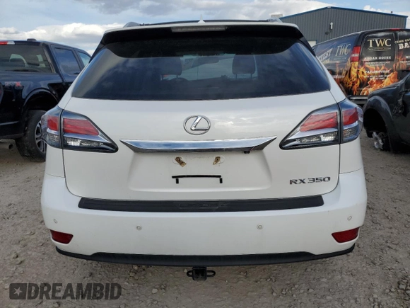2013 Lexus RX 350 with VIN 2T2BK1BA7DC204137, listed as a Copart auction lot 47279625 with 0 mi miles and Salvage Title. Bid and sale history available at carsss.com. Image 6.