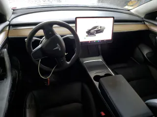 2023 Tesla Model 3 Long Range with VIN 5YJ3E1EB8PF392705, listed as a Copart auction lot 47595985 with 15,361 mi miles and Salvage Title. Bid and sale history available at DreamBid. Image 8.