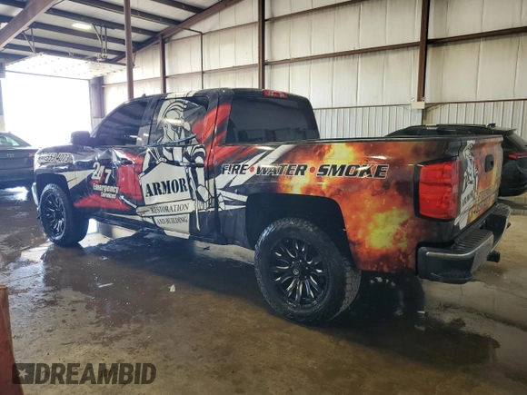 2017 Chevrolet Silverado 1500 LT with VIN 3GCUKREC4HG198074, listed as a Copart auction lot 55319615 with 105,950 mi miles and Salvage Title. Bid and sale history available at DreamBid. Image 2.
