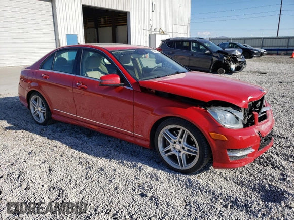 2013 Mercedes-Benz C 300 Sport with VIN WDDGF8AB1DG111008, listed as a Copart auction lot 50840715 with 86,659 mi miles and Salvage Title. Bid and sale history available at DreamBid. Image 4.