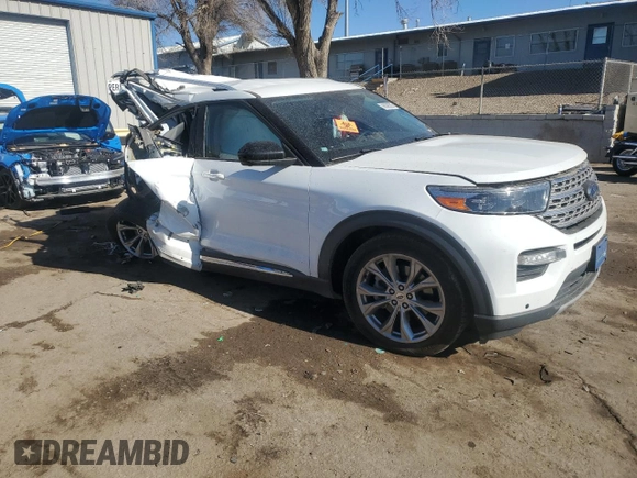 2022 Ford Explorer Limited with VIN 1FMSK7FHXNGB06667, listed as a Copart auction lot 88098595 with 0 mi miles and Salvage Title. Bid and sale history available at carsss.com. Image 4.