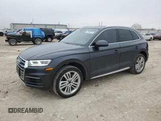2018 Audi Q5 Premium Plus with VIN WA1BNAFY4J2208198, listed as a Copart auction lot 47483275 with 82,091 mi miles and Salvage Title. Bid and sale history available at DreamBid. Image 1.