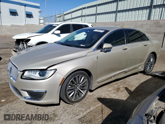 2017 Lincoln MKZ Select with VIN 3LN6L5C98HR662795, listed as a Copart auction lot 47888205 with 80,493 mi miles and Salvage Title. Bid and sale history available at carsss.com. Image 1.