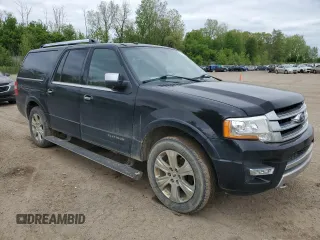 2016 Ford Expedition Max Platinum with VIN 1FMJK1MT0GEF33905, listed as a Copart auction lot 57138255 with 177,075 mi miles and Clean title. Bid and sale history available at DreamBid. Image 4.