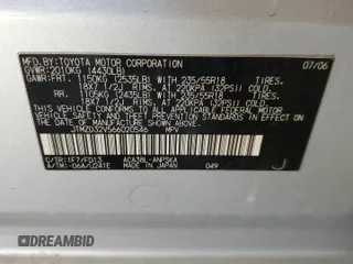 2006 Toyota RAV4 Sport with VIN JTMZD32V566020546, listed as a Copart auction lot 47554635 with 212,732 mi miles and Salvage Title. Bid and sale history available at carsss.com. Image 12.