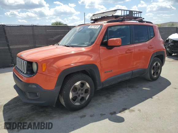 2015 Jeep Renegade Latitude with VIN ZACCJABHXFPC03046, listed as a Copart auction lot 50774515 with 158,290 mi miles and Clean Title. Bid and sale history available at carsss.com. Image 1.