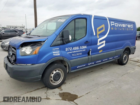 2018 Ford Transit with VIN 1FTYR2YG3JKA71639, listed as a Copart auction lot 53021975 with Not Provided miles and Salvage Title. Bid and sale history available at DreamBid. Image 1.