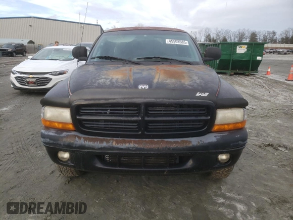 1999 Dodge Dakota SLT with VIN 1B7GG22X1XS235134, listed as a Copart auction lot 45508585 with 172,701 mi miles and Salvage Title. Bid and sale history available at carsss.com. Image 5.