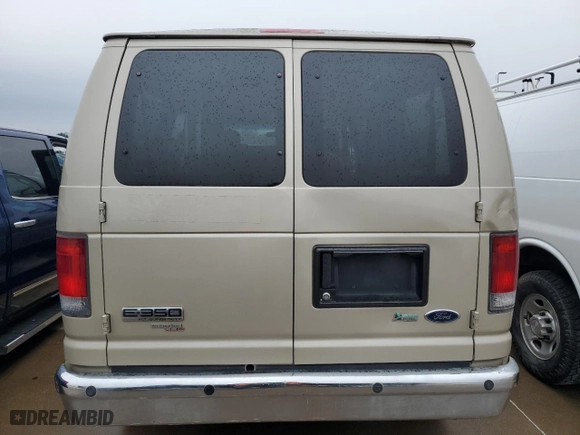 2009 Ford Econoline Wagon XL with VIN 1FBNE31L59DA66684, listed as a Copart auction lot 45388655 with 185,005 mi miles and Clean Title. Bid and sale history available at carsss.com. Image 6.