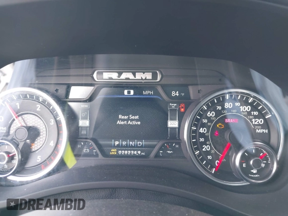 2024 Ram 2500 Laramie with VIN 3C6UR5FL2RG161679, listed as a IAAI auction lot 41957177 with 28,234 mi miles and . Bid and sale history available at DreamBid. Image 7.