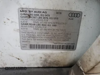 2020 Audi Q5 Premium Plus with VIN WA1BNAFYXL2013483, listed as a Copart auction lot 44373235 with 132,992 mi miles and Salvage Title. Bid and sale history available at carsss.com. Image 13.