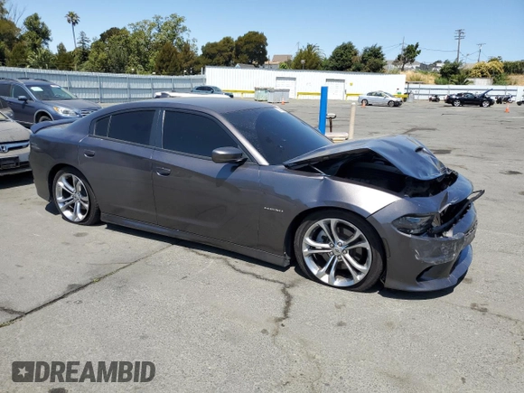 2021 Dodge Charger R/T with VIN 2C3CDXCT4MH663299, listed as a Copart auction lot 63843825 with 41,677 mi miles and Salvage title. Bid and sale history available at DreamBid. Image 4.