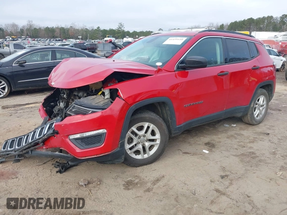 2019 Jeep Compass Sport с VIN 3C4NJCAB6KT726438, выставлен на аукционе IAAI как лот 41459110 с пробегом 125 000 миль миль и . История ставок и продаж доступна на DreamBid. Изображение 17.