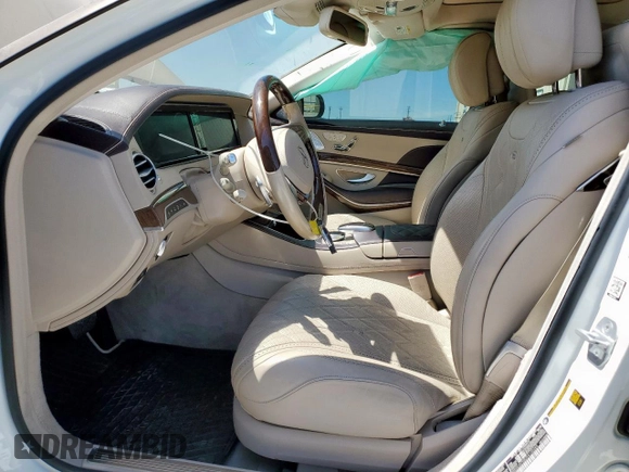2015 Mercedes-Benz S with VIN WDDUG7GB7FA135269, listed as a Copart auction lot 50254395 with 63,458 mi miles and Salvage Title. Bid and sale history available at DreamBid. Image 7.