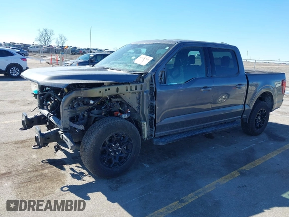 2024 Ford F-150 XLT with VIN 1FTFW3L52RKD71650, listed as a IAAI auction lot 41686193 with 7,474 mi miles. Bid and sale history available at carsss.com. Image 19.