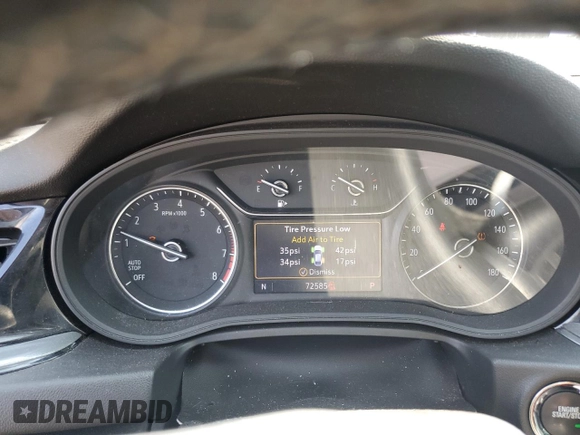 2019 Buick Regal Preferred with VIN W04GL6SX4K1004787, listed as a Copart auction lot 68934804 with 72,585 mi miles and Salvage title. Bid and sale history available at DreamBid. Image 9.