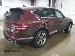 2021 Genesis GV80 with VIN KMUHBDSB4MU035199, listed as a Copart auction lot 45093945 with 49,434 mi miles and Clean Title. Bid and sale history available at carsss.com. Image 3.