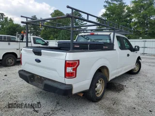 2020 Ford F-150 XL with VIN 1FTEX1CB0LFB98035, listed as a Copart auction lot 44236955 with 82,235 mi miles and Salvage title. Bid and sale history available at DreamBid. Image 3.