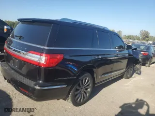2018 Lincoln Navigator Select with VIN 5LMJJ2JT8JEL12988, listed as a Copart auction lot 75695994 with 125,396 mi miles and Salvage Title. Bid and sale history available at carsss.com. Image 3.