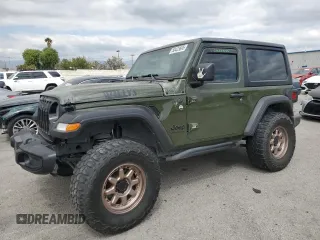 2023 Jeep Wrangler Willys z VIN 1C4HJXAG3PW549980, wystawiony jako Copart lot #50423695 z przebiegiem 44 810 mil mil oraz Szkoda całkowita • Salvage title. Historia ofert i sprzedaży dostępna na DreamBid. Obrazek 1.