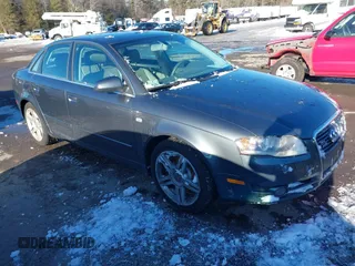 2007 Audi A4 2.0T with VIN WAUDF78E57A094502, listed as a IAAI auction lot 41646178 with 199,771 mi miles. Bid and sale history available at carsss.com. Image 1.