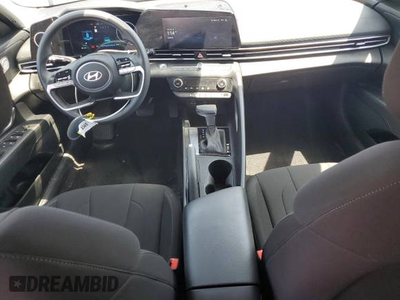 2024 Hyundai Elantra SEL with VIN KMHLM4DG1RU697941, listed as a Copart auction lot 53869435 with 13,915 mi miles and Salvage title. Bid and sale history available at DreamBid. Image 8.