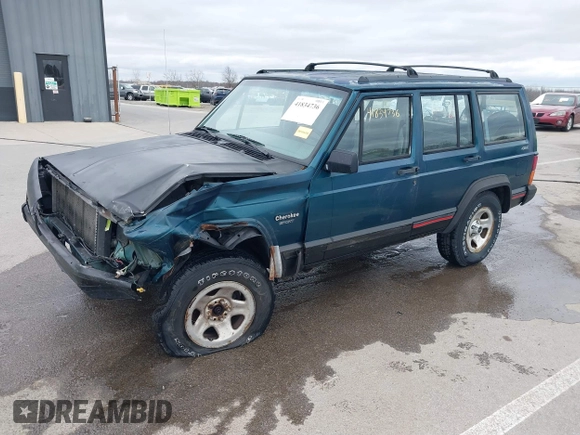 1996 Jeep Cherokee Sport with VIN 1J4FJ68S5TL235507, listed as a IAAI auction lot 41834736 with 174,634 mi miles. Bid and sale history available at carsss.com. Image 17.