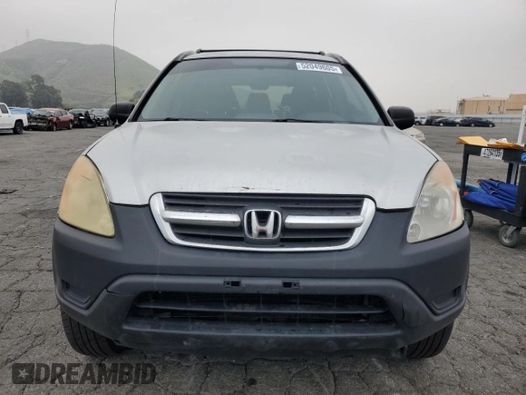 2002 Honda CR-V LX with VIN JHLRD684X2C024784, listed as a Copart auction lot 52049605 with 242,438 mi miles and Salvage Title. Bid and sale history available at carsss.com. Image 5.