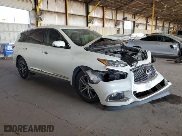 2019 Infiniti QX60 LUXE with VIN 5N1DL0MN2KC503153, listed as a Copart auction lot 69657904 with 79,759 mi miles and Salvage Title. Bid and sale history available at carsss.com. Image 4.