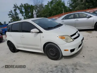 2006 Scion xA with VIN JTKKT624060157760, listed as a Copart auction lot 53782385 with 185,386 mi miles and Salvage Title. Bid and sale history available at carsss.com. Image 4.