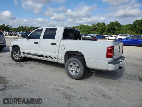 2006 Dodge Dakota SLT with VIN 1D7HE48N46S605282, listed as a Copart auction lot 52635085 with 275,039 mi miles and Salvage Title. Bid and sale history available at DreamBid. Image 2.