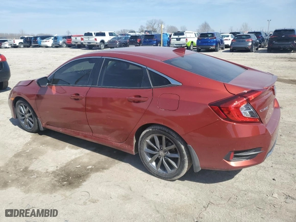 2021 Honda Civic Sedan EX-L with VIN 2HGFC1F77MH701293, listed as a Copart auction lot 49595975 with 78,054 mi miles and Salvage Title. Bid and sale history available at carsss.com. Image 2.