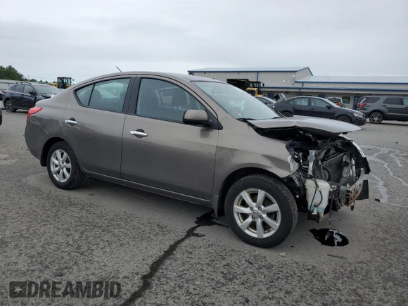 2012 Nissan Versa SL with VIN 3N1CN7AP5CL829210, listed as a Copart auction lot 59029455 with 104,245 mi miles and Salvage title. Bid and sale history available at DreamBid. Image 4.