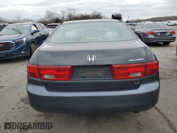 2005 Honda Accord LX with VIN 1HGCM56475A192707, listed as a Copart auction lot 47894425 with 239,487 mi miles and Salvage title. Bid and sale history available at DreamBid. Image 6.