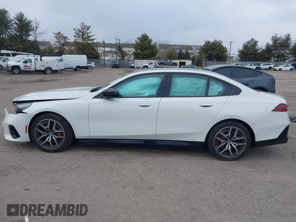 2024 BMW i5 M60 with VIN WBY43FK07RCP53740, listed as a IAAI auction lot 41639714 with 1,819 mi miles and . Bid and sale history available at DreamBid. Image 14.