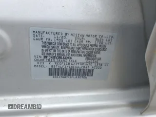 2021 Nissan Versa SV with VIN 3N1CN8EV3ML830906, listed as a Copart auction lot 54612805 with 103,120 mi miles and Salvage title. Bid and sale history available at DreamBid. Image 12.