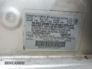 2015 Nissan Note S z VIN 3N1CE2CP3FL411877, wystawiony jako Copart lot #57865155 z przebiegiem 222 186 mil mil oraz Czysty tytuł • Clean title. Historia ofert i sprzedaży dostępna na DreamBid. Obrazek 12.
