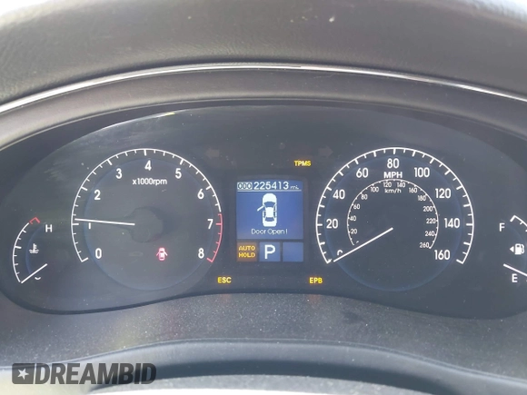 2011 Hyundai Genesis with VIN KMHGC4DF3BU115100, listed as a IAAI auction lot 41797385 with 225,413 mi miles and . Bid and sale history available at DreamBid. Image 7.