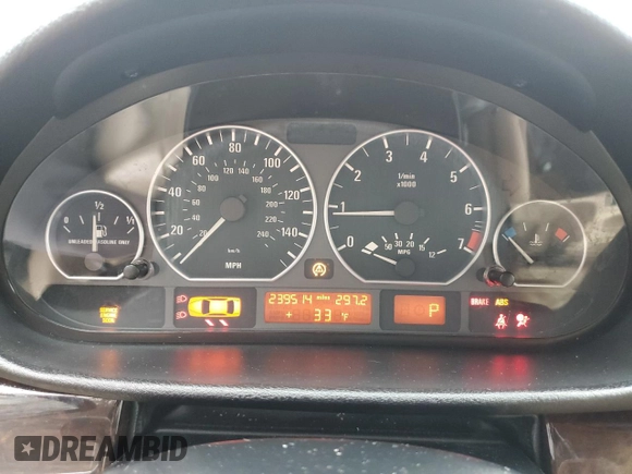2001 BMW 3 Series 330i with VIN WBAAV53481JS91616, listed as a Copart auction lot 42105495 with 239,514 mi miles and Salvage Title. Bid and sale history available at carsss.com. Image 9.