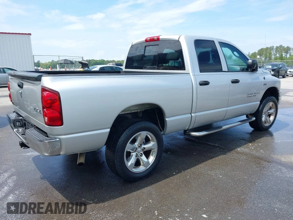 2007 Dodge 1500 SLT with VIN 1D7HU18257S191518, listed as a IAAI auction lot 42108231 with 163,756 mi miles. Bid and sale history available at carsss.com. Image 4.
