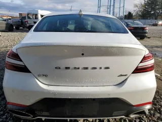 2024 Genesis G70 2.5T with VIN KMTG34SC9RU138339, listed as a Copart auction lot 78874674 with 7,581 mi miles and Salvage Title. Bid and sale history available at DreamBid. Image 6.