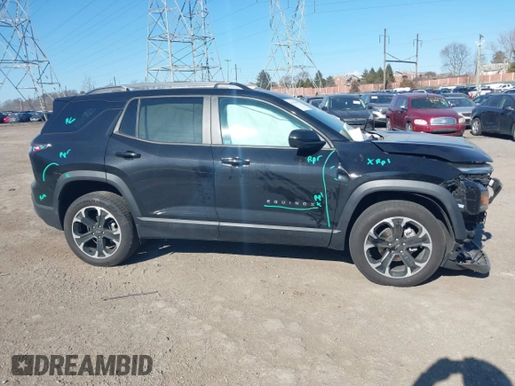 2025 Chevrolet Equinox AWD LT with VIN 3GNAXPEG6SL141506, listed as a IAAI auction lot 41704385 with 1 mi miles. Bid and sale history available at carsss.com. Image 13.