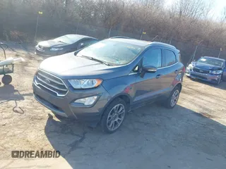 2018 Ford EcoSport Titanium z VIN MAJ6P1WL0JC172094, wystawiony jako IAAI lot #41640624 z przebiegiem 73 137 mil mil oraz . Historia ofert i sprzedaży dostępna na DreamBid. Obrazek 2.