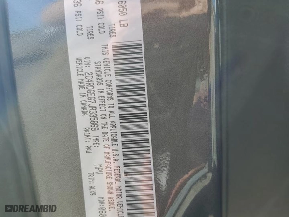 2018 Dodge Grand Caravan GT with VIN 2C4RDGEG7JR335869, listed as a Copart auction lot 80609064 with 81,013 mi miles and Salvage Title. Bid and sale history available at carsss.com. Image 13.
