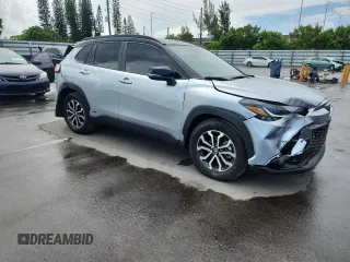 2024 Toyota Corolla Cross Hybrid S with VIN 7MUFBABG3RV047740, listed as a Copart auction lot 62395955 with 15,885 mi miles and Salvage title. Bid and sale history available at DreamBid. Image 4.
