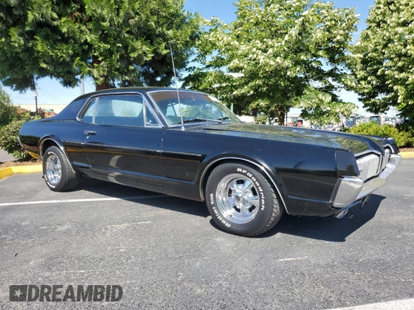 1967 Mercury Cougar z VIN 7F91C560655, wystawiony jako Copart lot #60170105 z przebiegiem 26 153 mil mil oraz Czysty tytuł • Clean title. Historia ofert i sprzedaży dostępna na DreamBid. Obrazek 4.